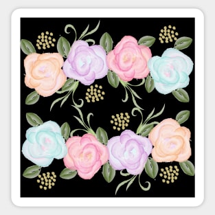 Watercolor Roses Sticker